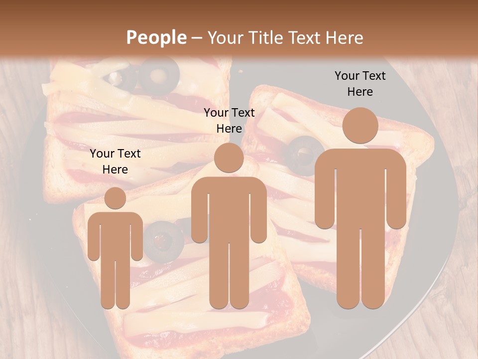 A Black Plate Topped With Slices Of Pizza Covered In Cheese And Olives PowerPoint Template