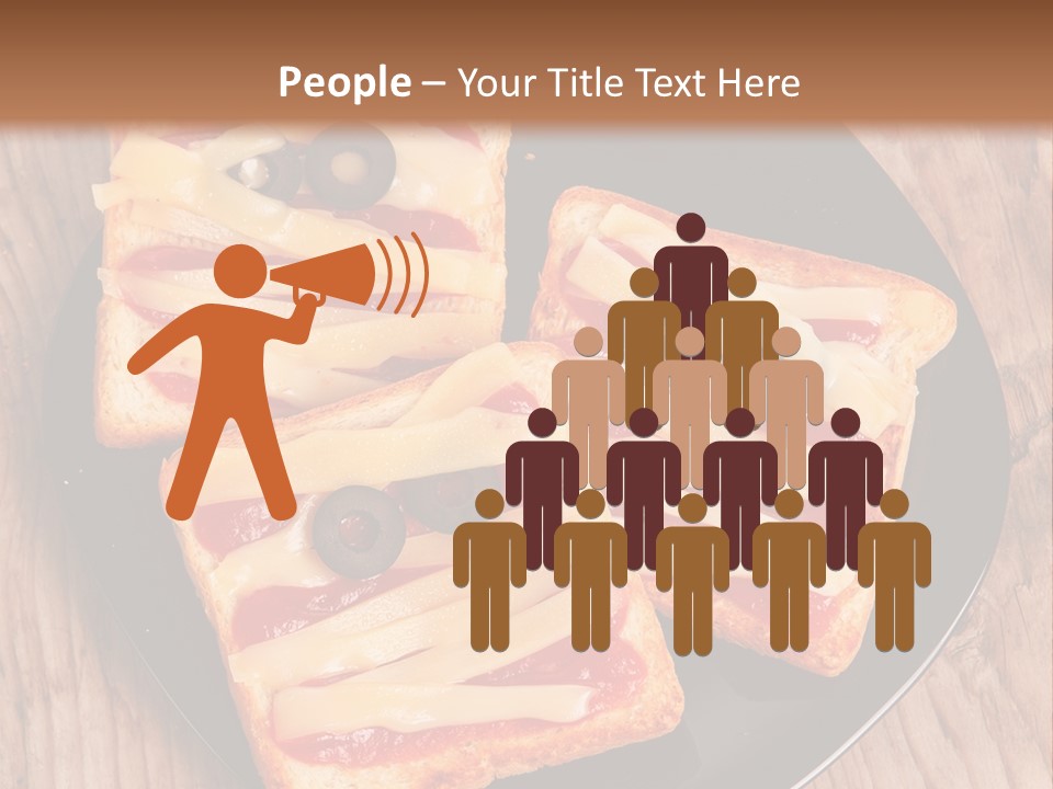 A Black Plate Topped With Slices Of Pizza Covered In Cheese And Olives PowerPoint Template