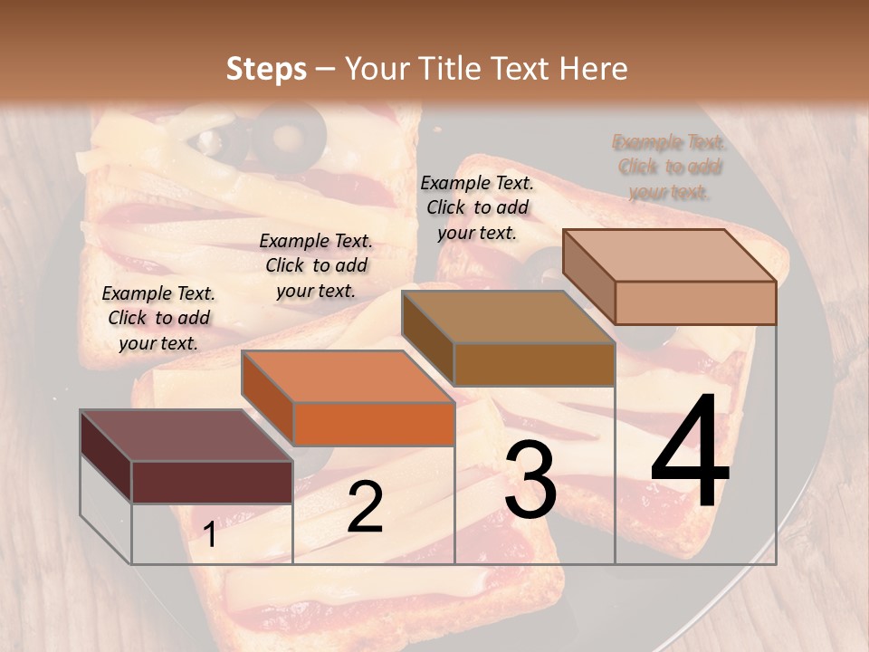 A Black Plate Topped With Slices Of Pizza Covered In Cheese And Olives PowerPoint Template