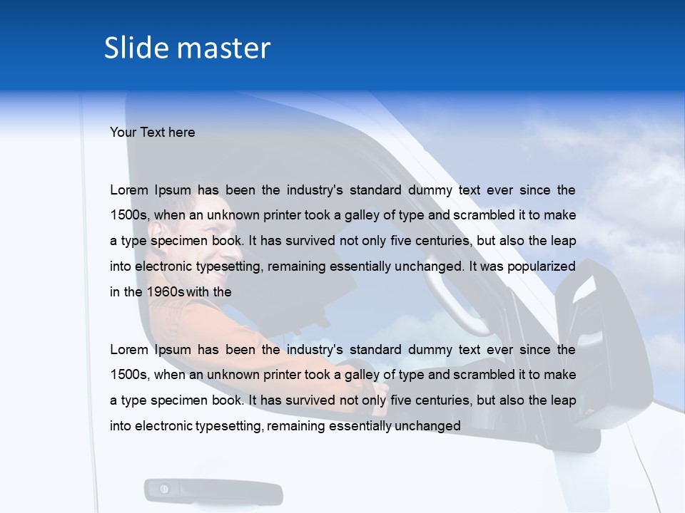 Delivering One Boy PowerPoint Template