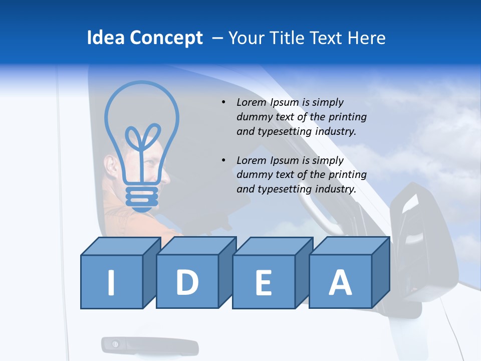 Delivering One Boy PowerPoint Template