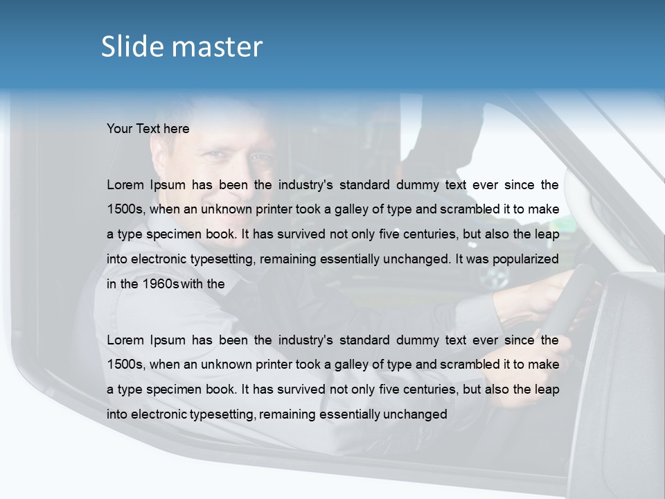 Driving Transportation Cargo PowerPoint Template