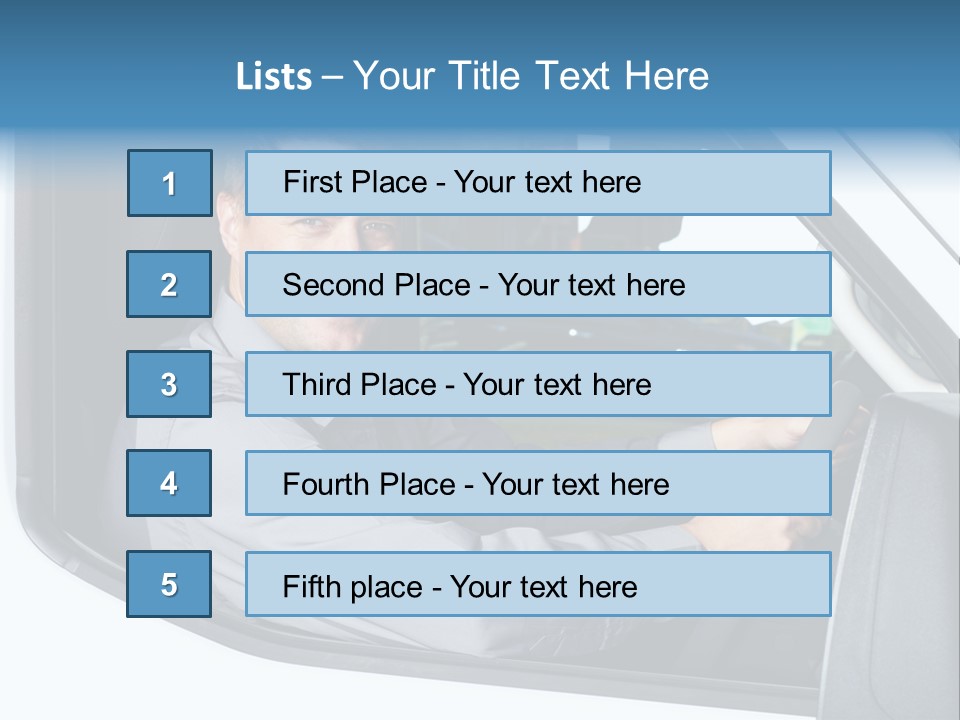Driving Transportation Cargo PowerPoint Template
