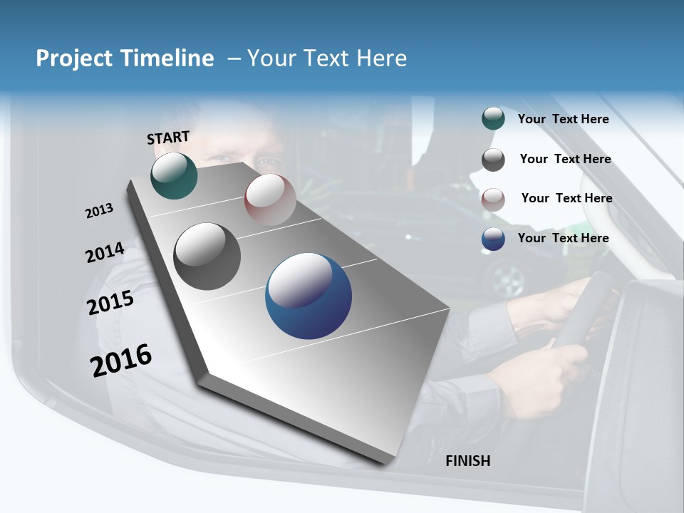 Driving Transportation Cargo PowerPoint Template