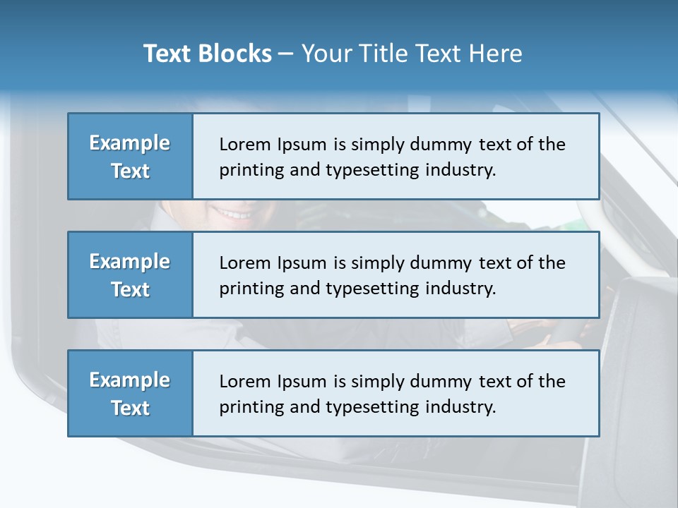 Driving Transportation Cargo PowerPoint Template