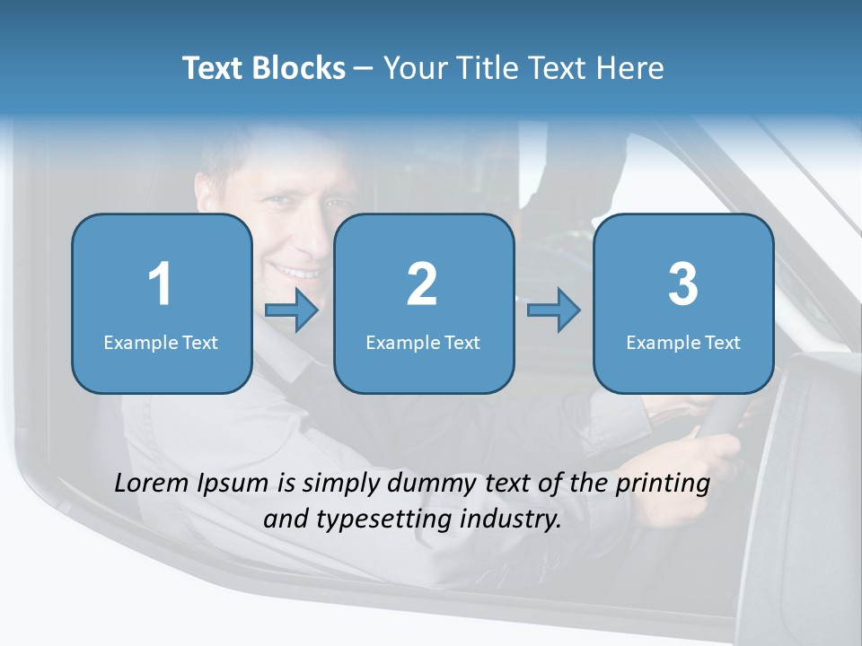 Driving Transportation Cargo PowerPoint Template