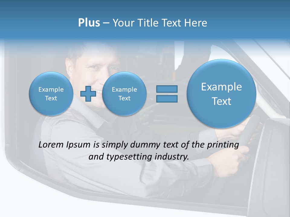 Driving Transportation Cargo PowerPoint Template