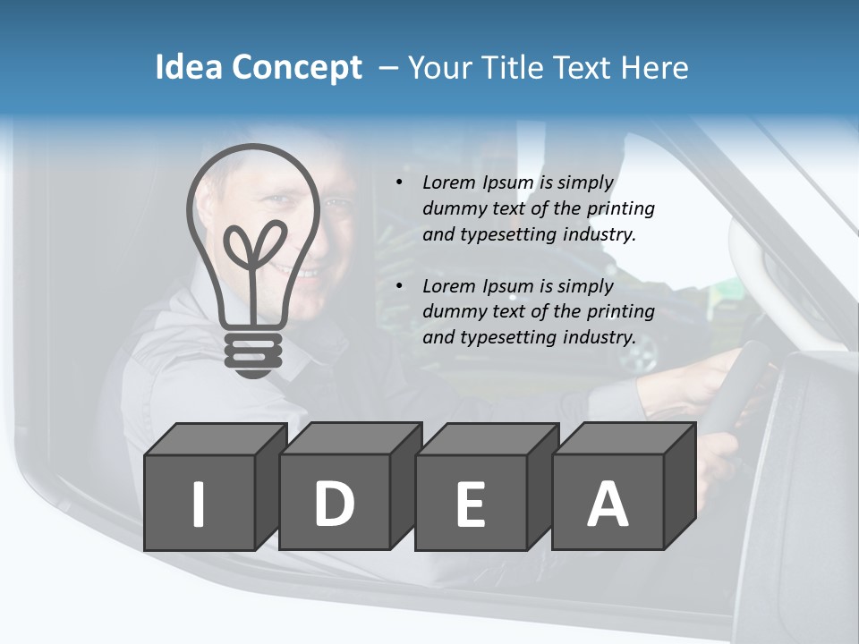 Driving Transportation Cargo PowerPoint Template
