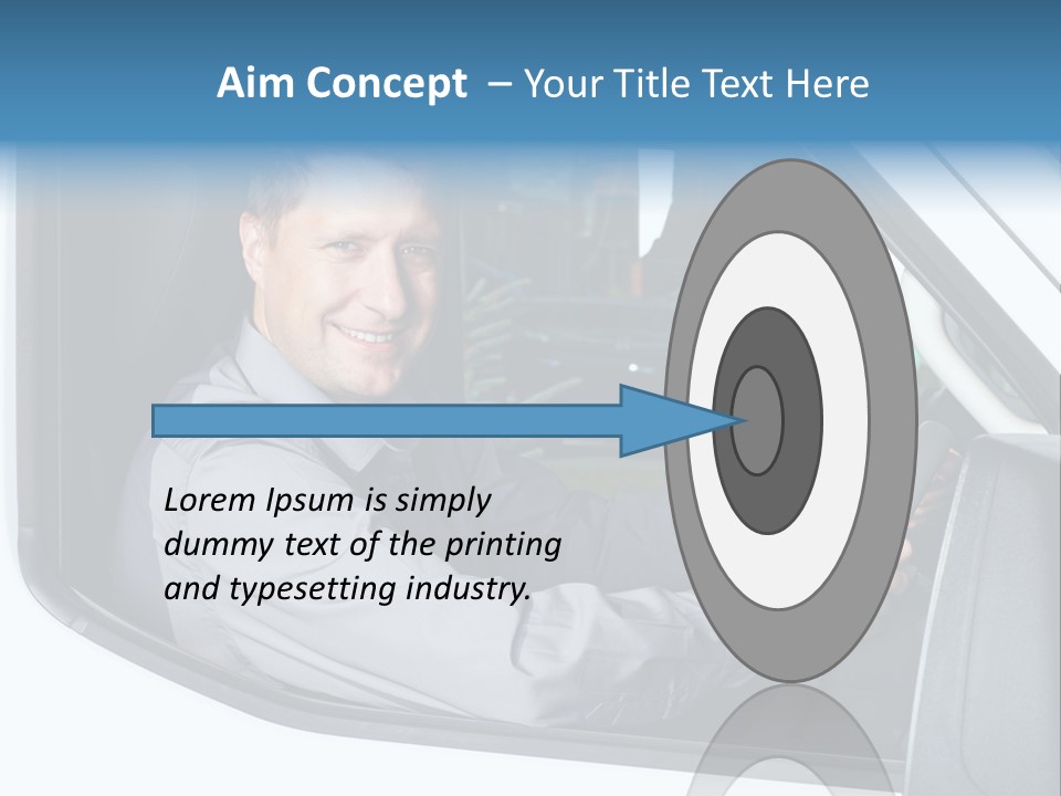 Driving Transportation Cargo PowerPoint Template