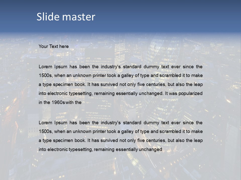 Banking Sunset Roof PowerPoint Template