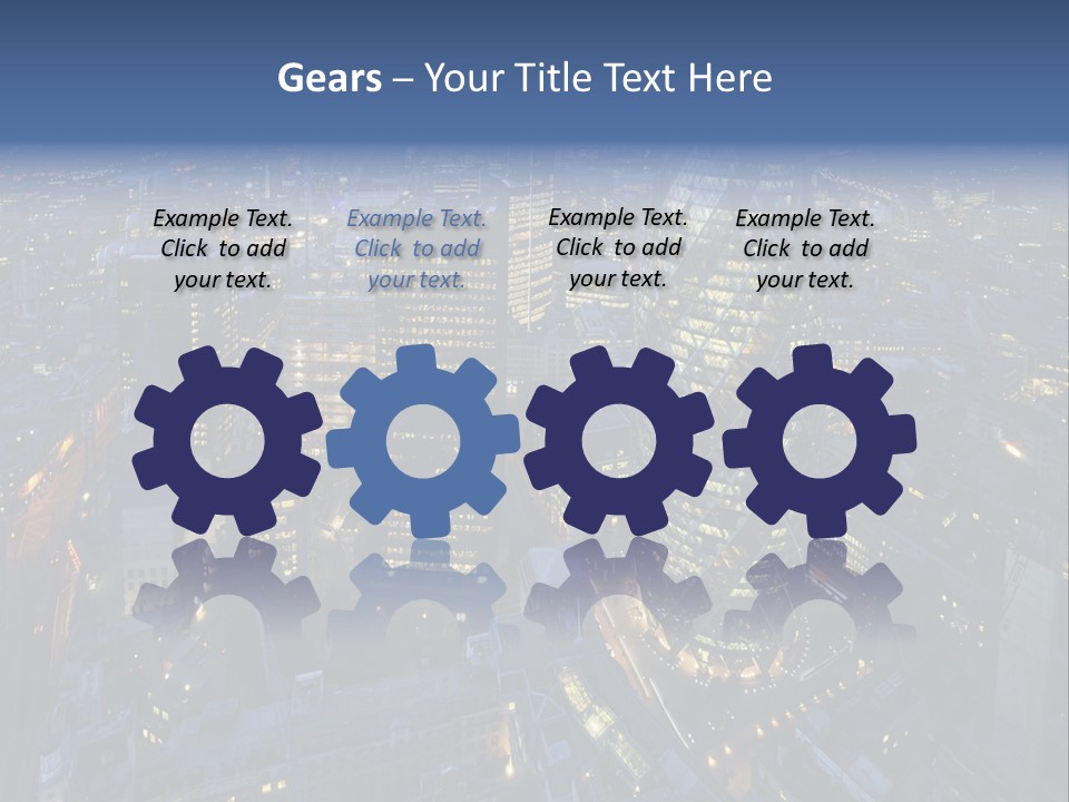 Banking Sunset Roof PowerPoint Template