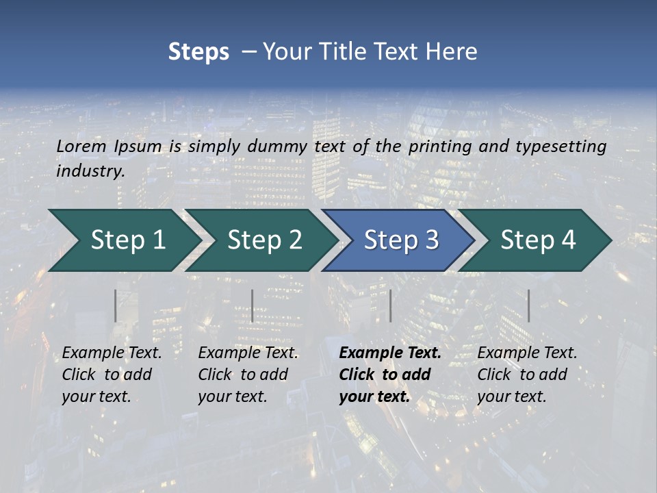 Banking Sunset Roof PowerPoint Template