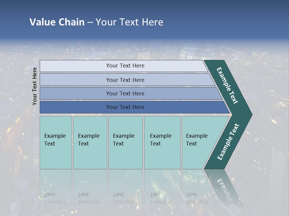 Banking Sunset Roof PowerPoint Template