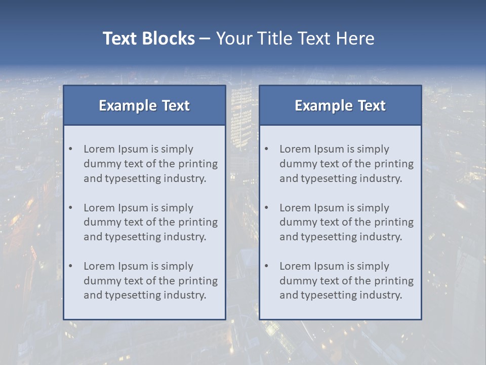 Banking Sunset Roof PowerPoint Template