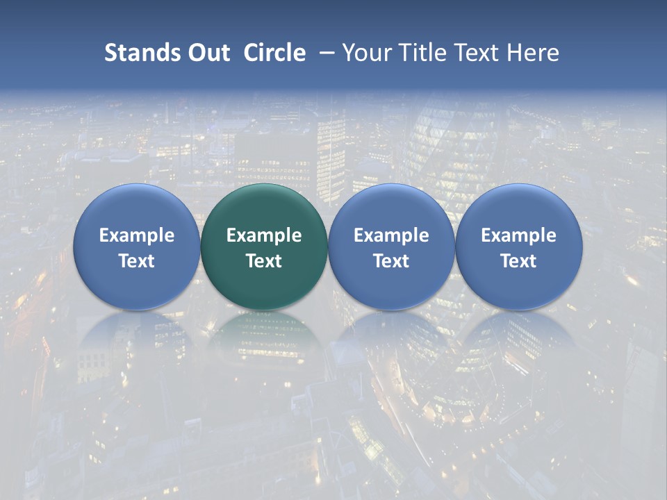 Banking Sunset Roof PowerPoint Template