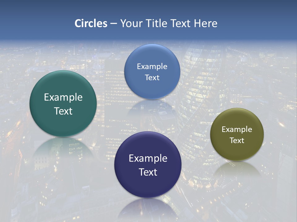 Banking Sunset Roof PowerPoint Template