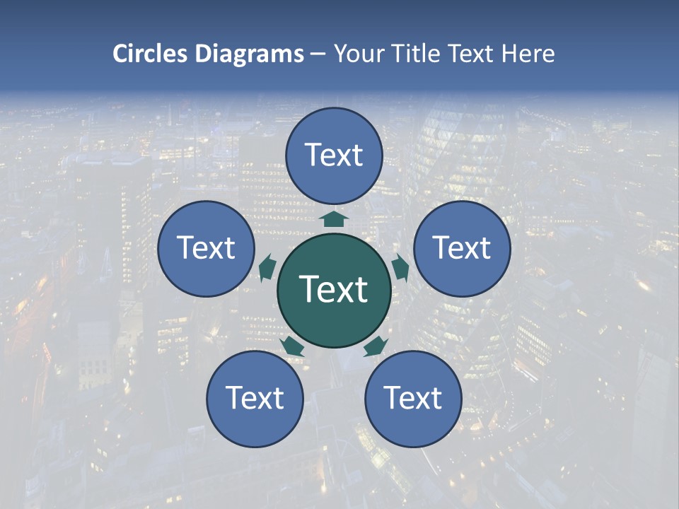 Banking Sunset Roof PowerPoint Template