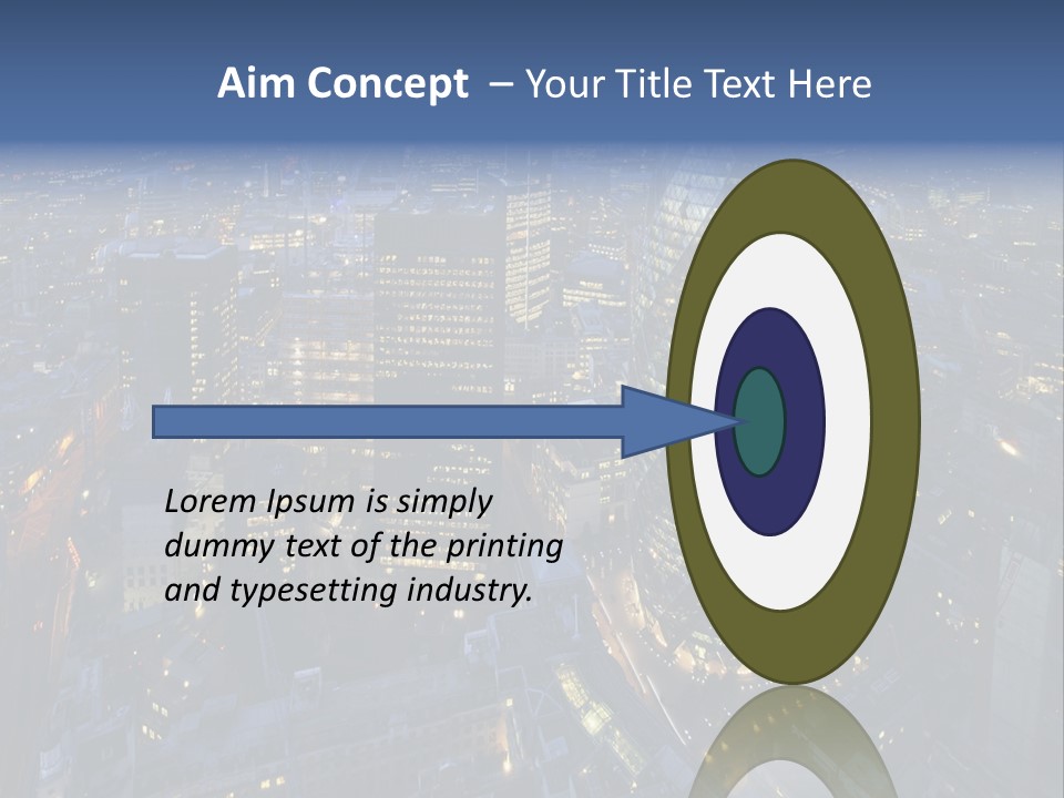 Banking Sunset Roof PowerPoint Template