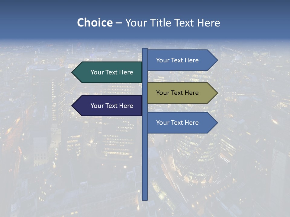 Banking Sunset Roof PowerPoint Template