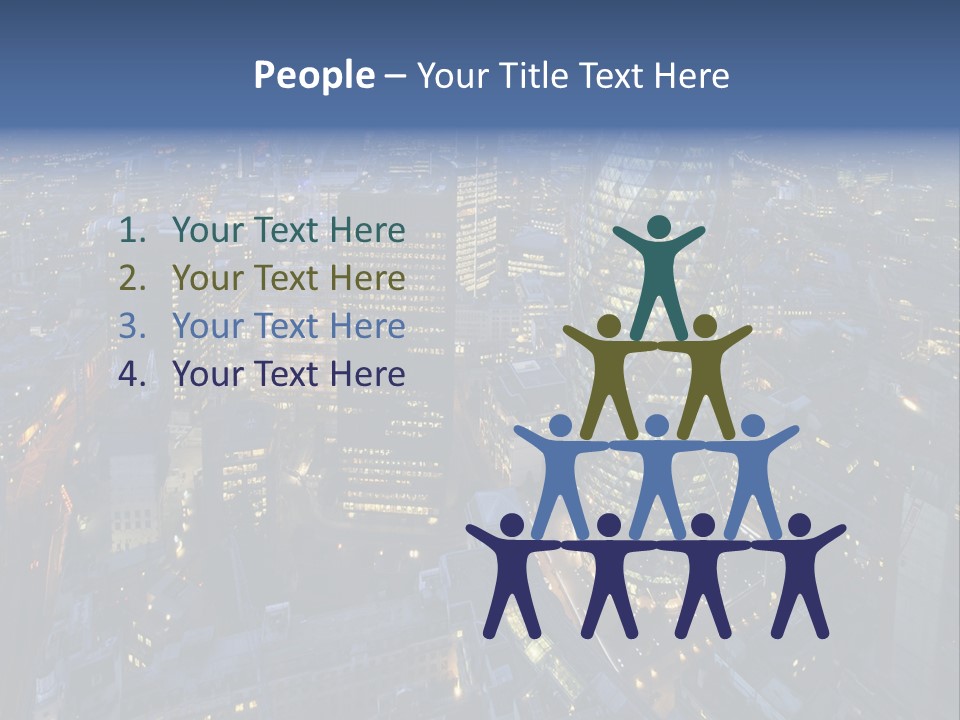 Banking Sunset Roof PowerPoint Template