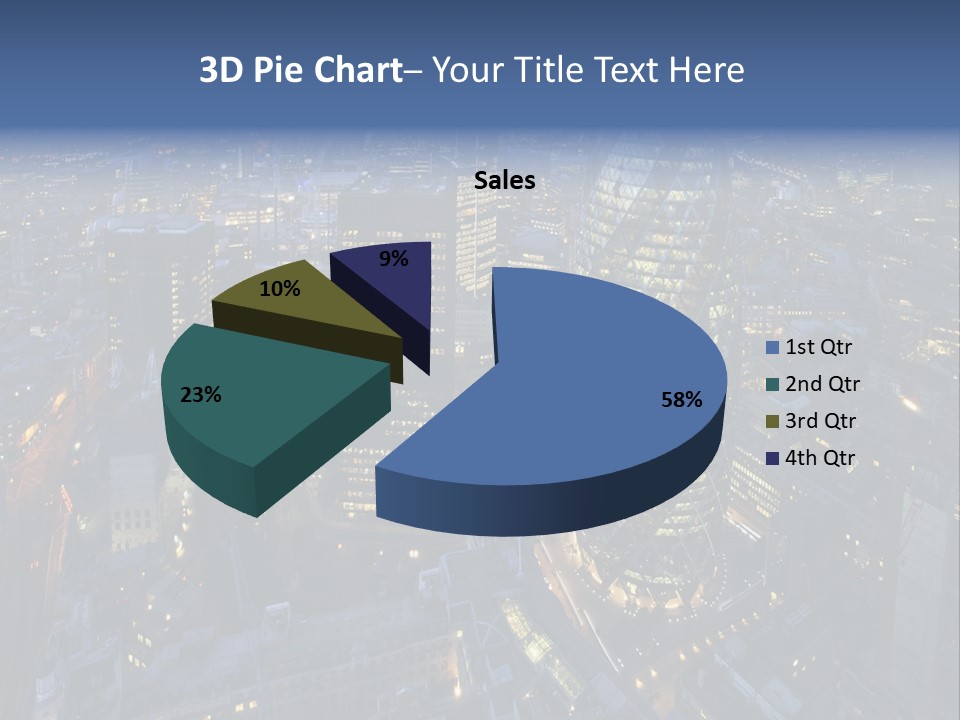 Banking Sunset Roof PowerPoint Template