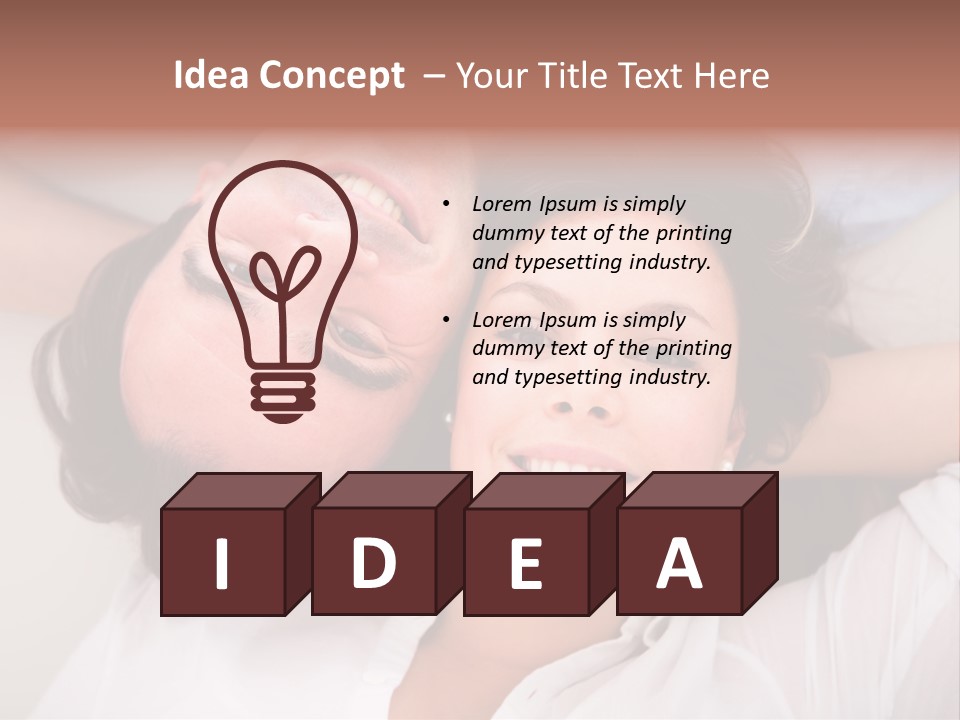 Smile Flat Guy PowerPoint Template