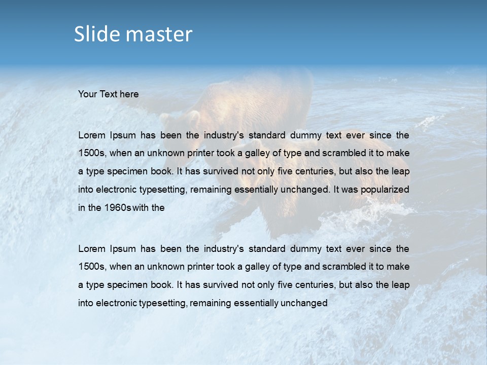 Katmai Alaska Cold PowerPoint Template