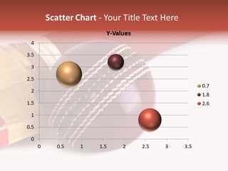 Ball Horizontal Cricket Ball PowerPoint Template