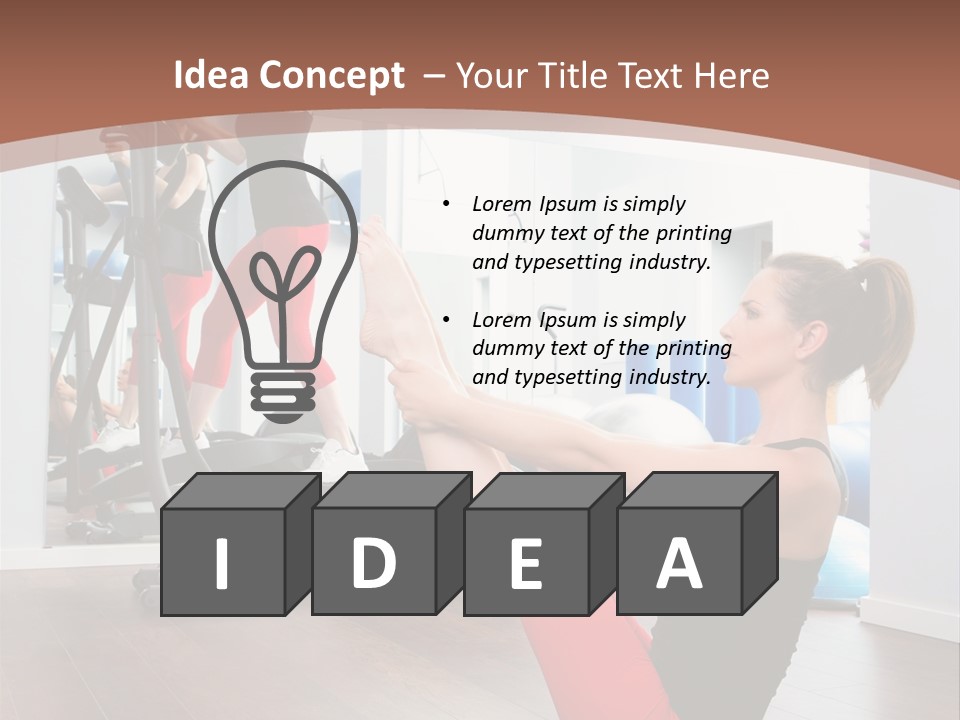 Team Healthy Athlete PowerPoint Template