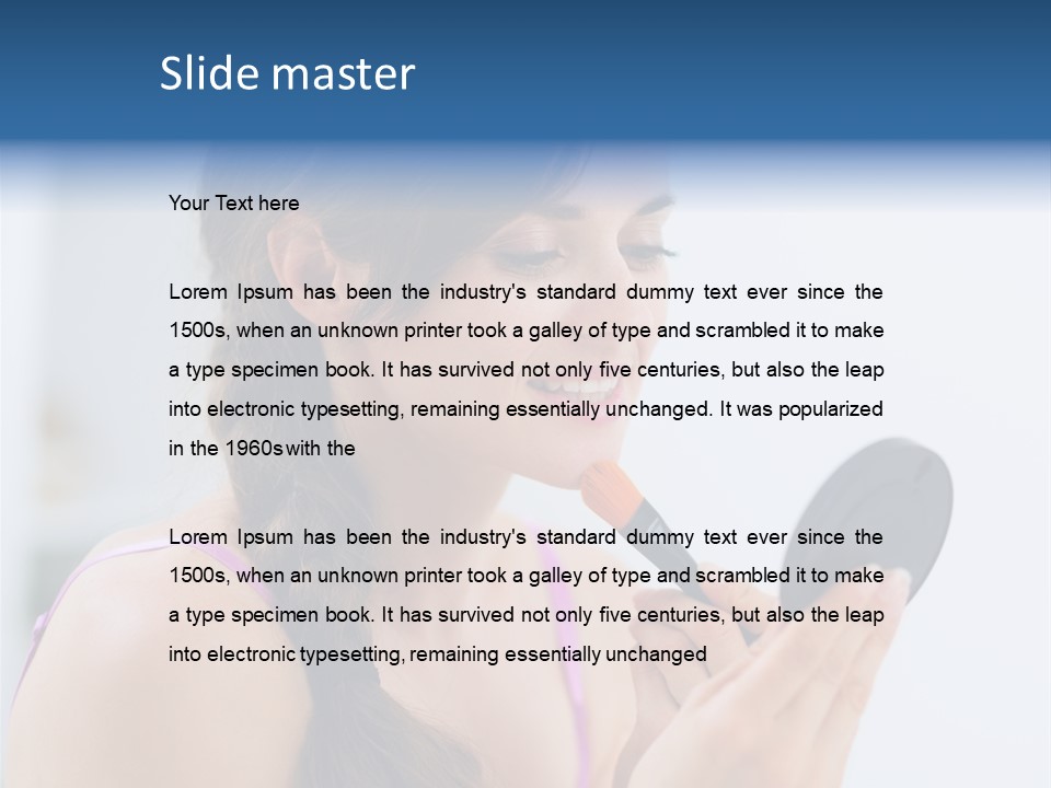 Life Leisure Makeup PowerPoint Template