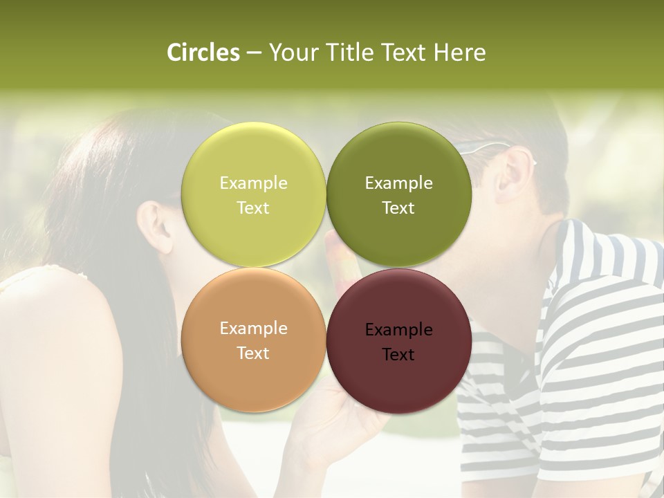 Happy Sunglasses Garden PowerPoint Template