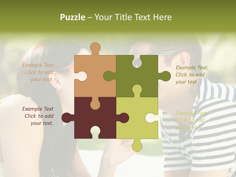 Happy Sunglasses Garden PowerPoint Template