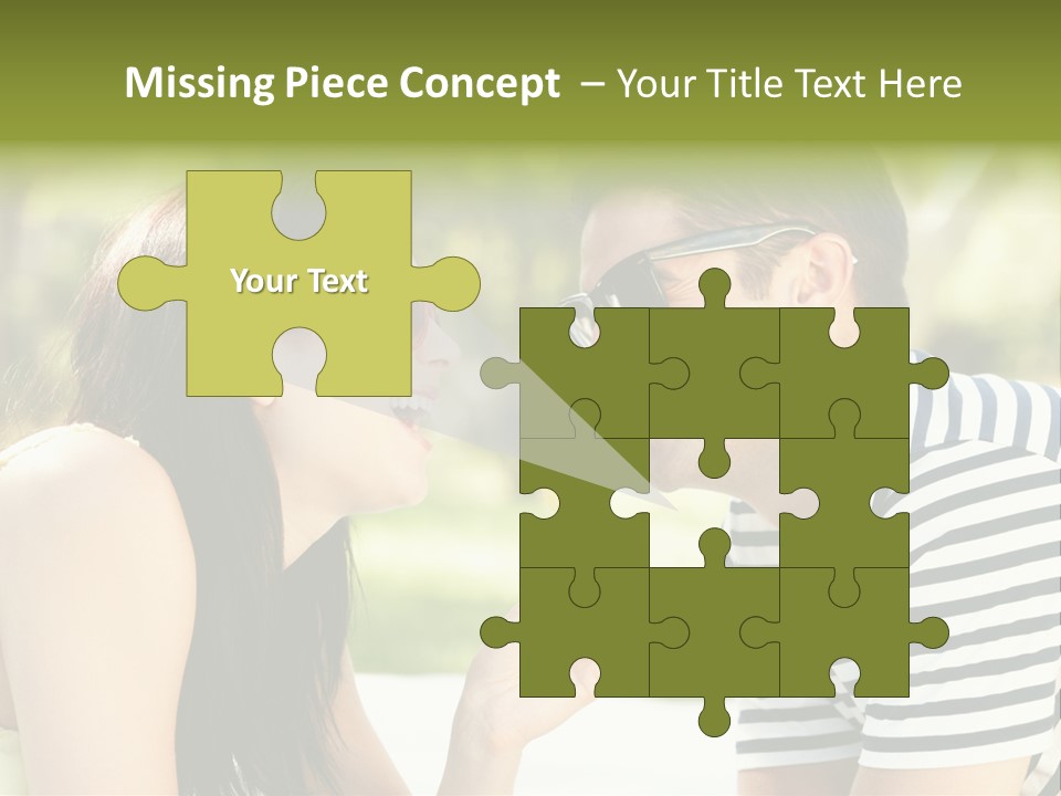 Happy Sunglasses Garden PowerPoint Template