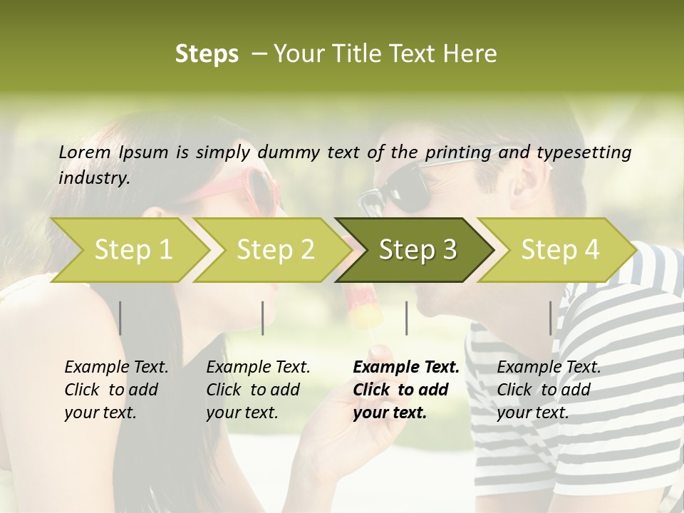 Happy Sunglasses Garden PowerPoint Template