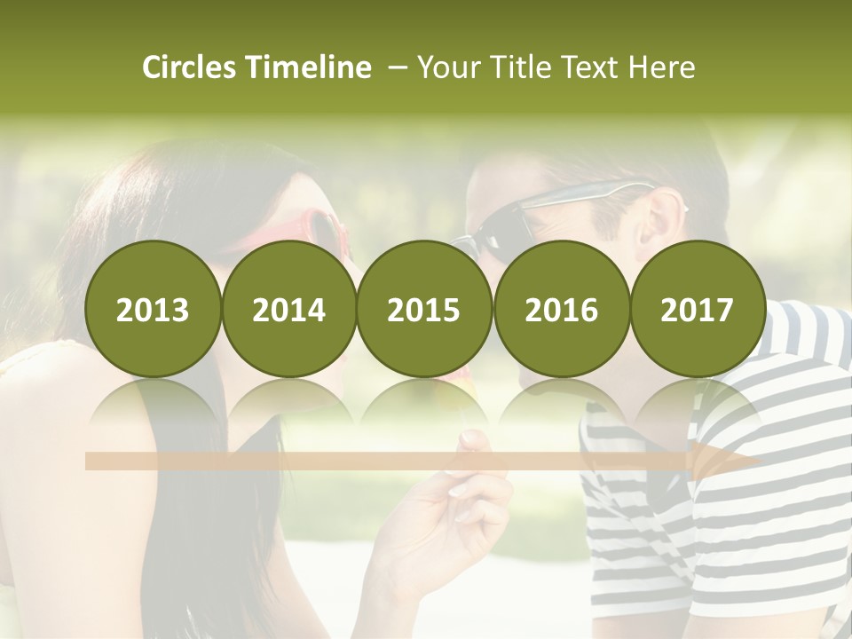 Happy Sunglasses Garden PowerPoint Template