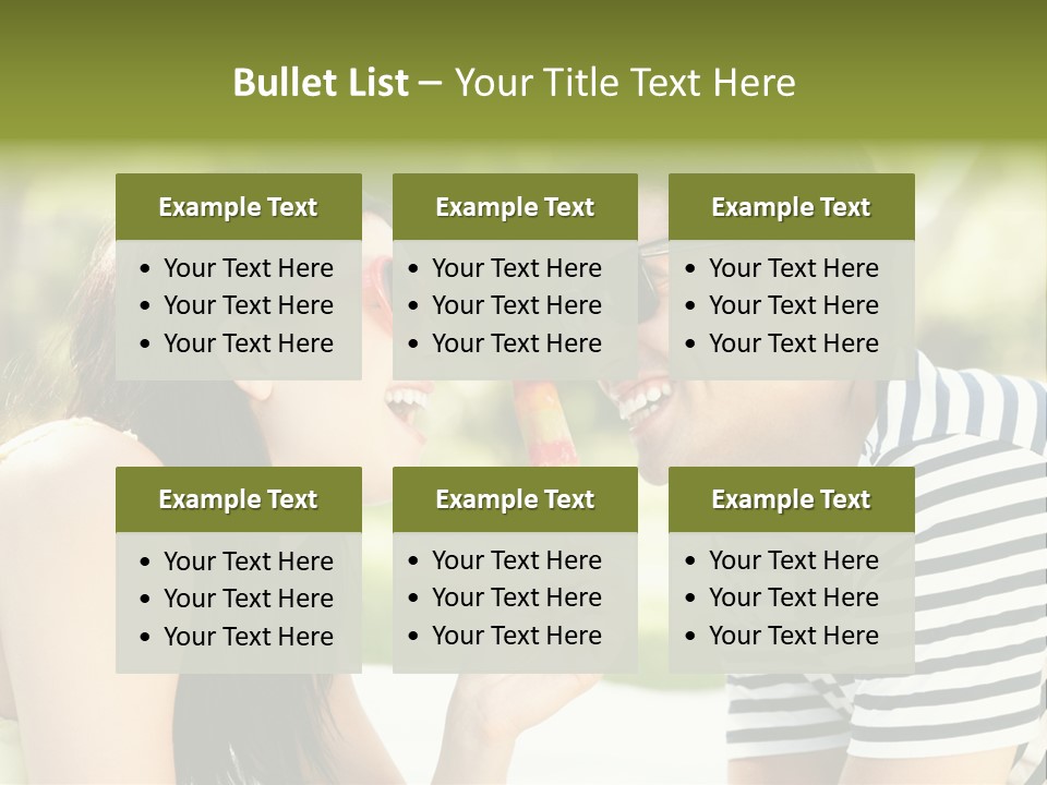 Happy Sunglasses Garden PowerPoint Template