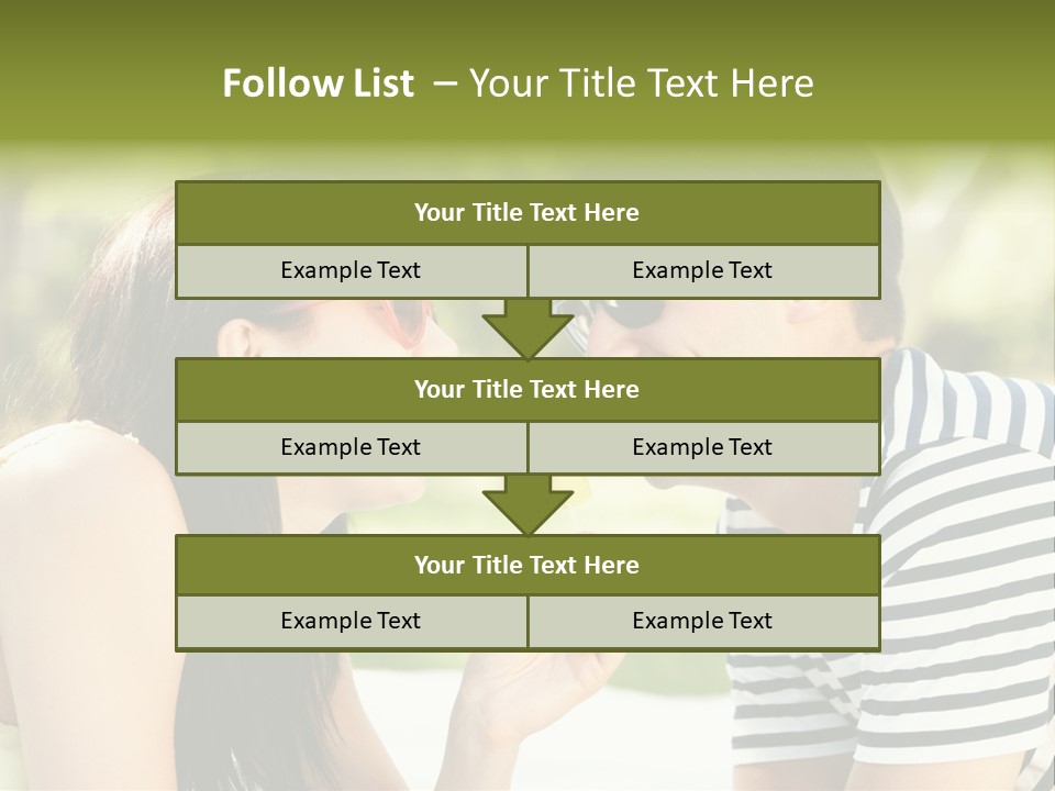 Happy Sunglasses Garden PowerPoint Template