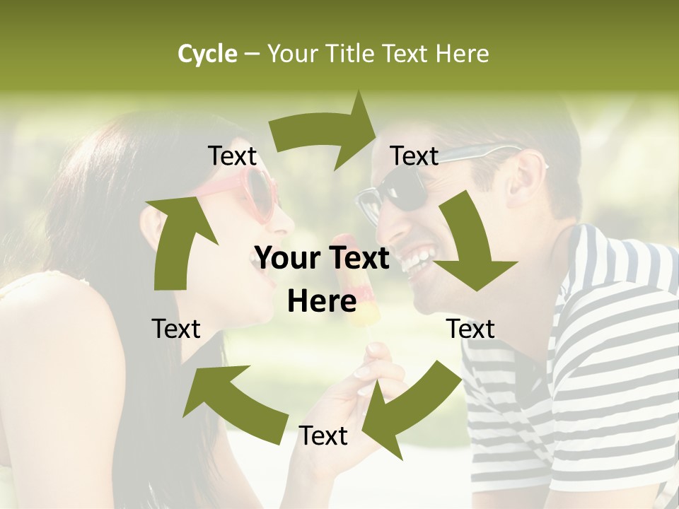 Happy Sunglasses Garden PowerPoint Template