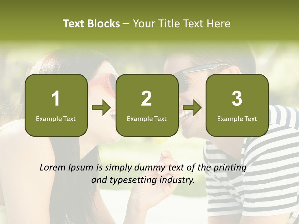 Happy Sunglasses Garden PowerPoint Template