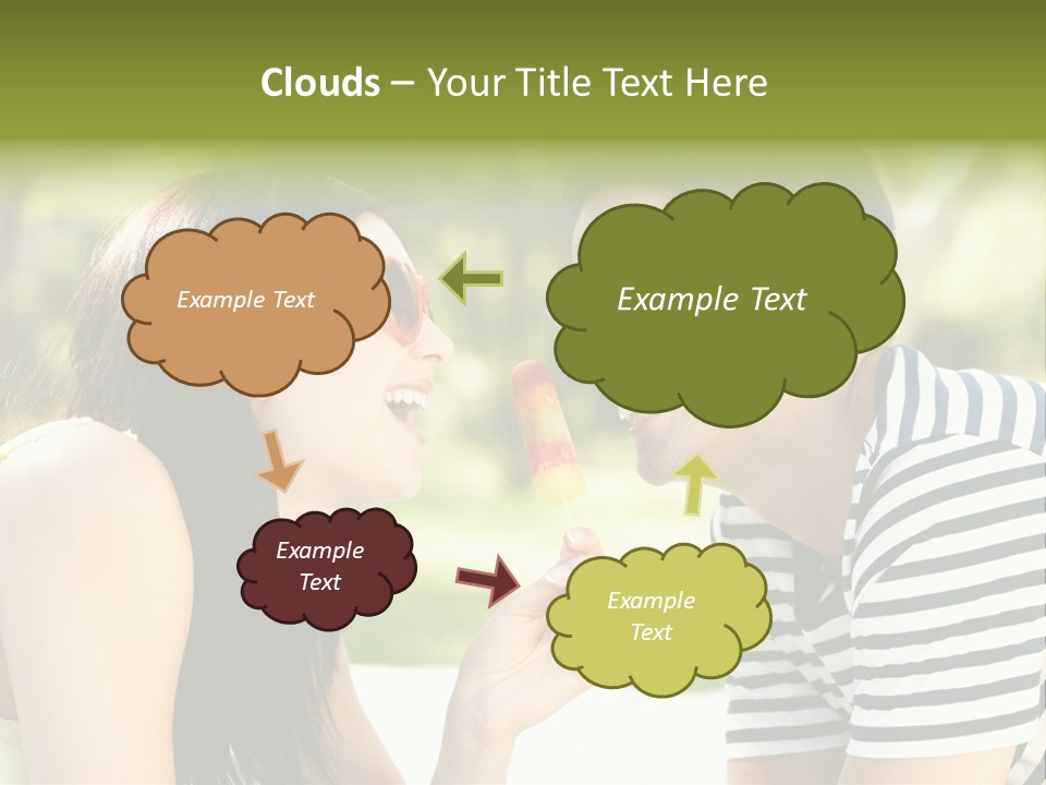 Happy Sunglasses Garden PowerPoint Template
