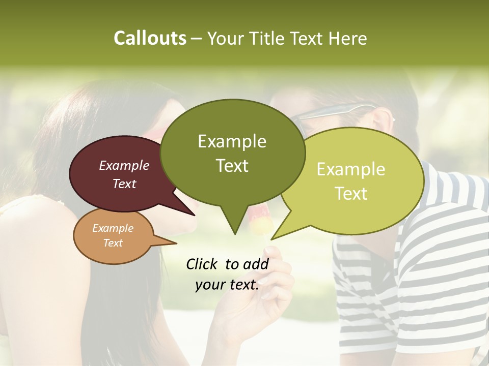 Happy Sunglasses Garden PowerPoint Template