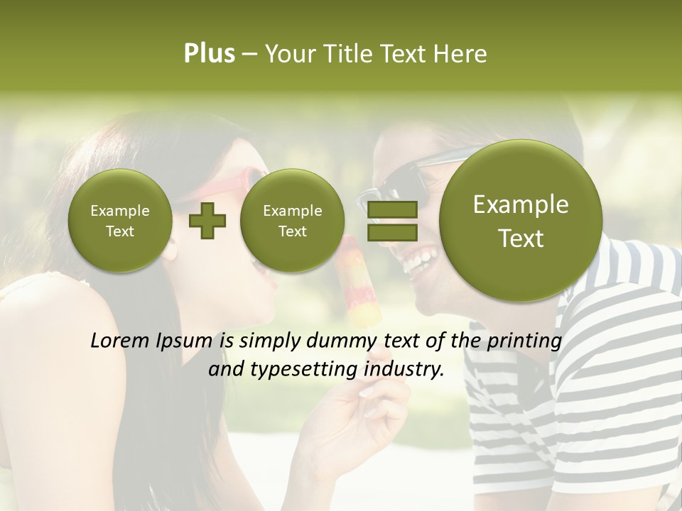 Happy Sunglasses Garden PowerPoint Template