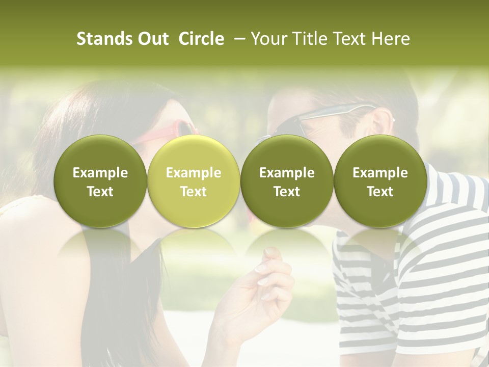 Happy Sunglasses Garden PowerPoint Template