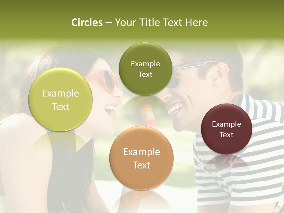 Happy Sunglasses Garden PowerPoint Template