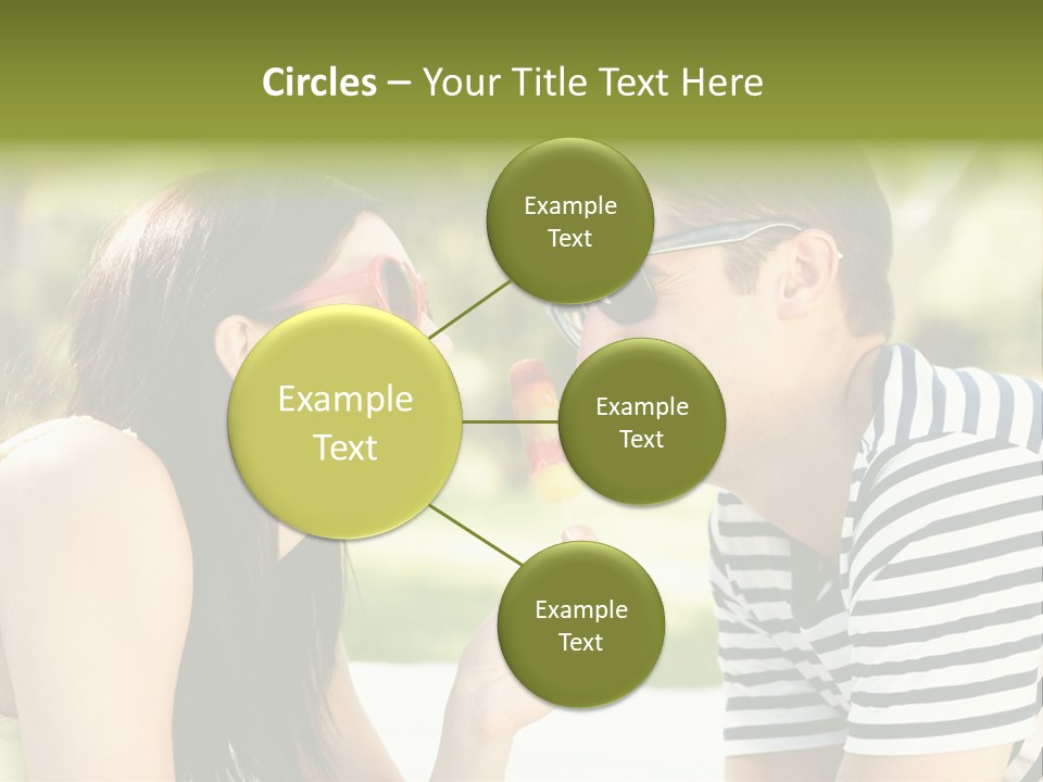 Happy Sunglasses Garden PowerPoint Template