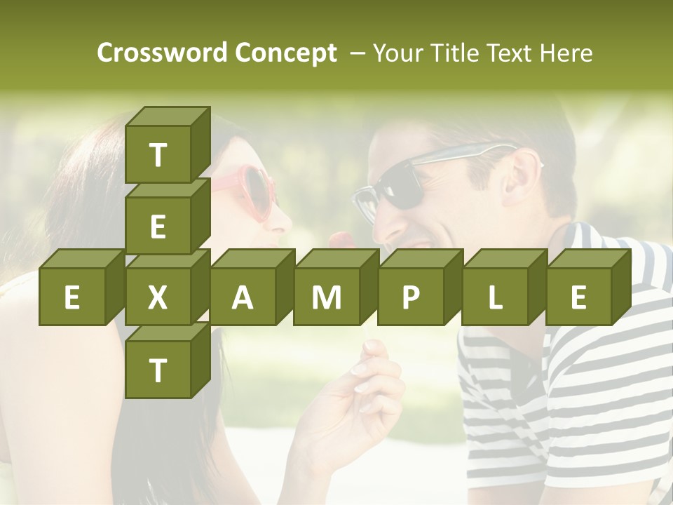 Happy Sunglasses Garden PowerPoint Template