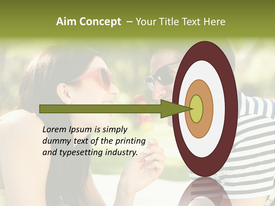 Happy Sunglasses Garden PowerPoint Template