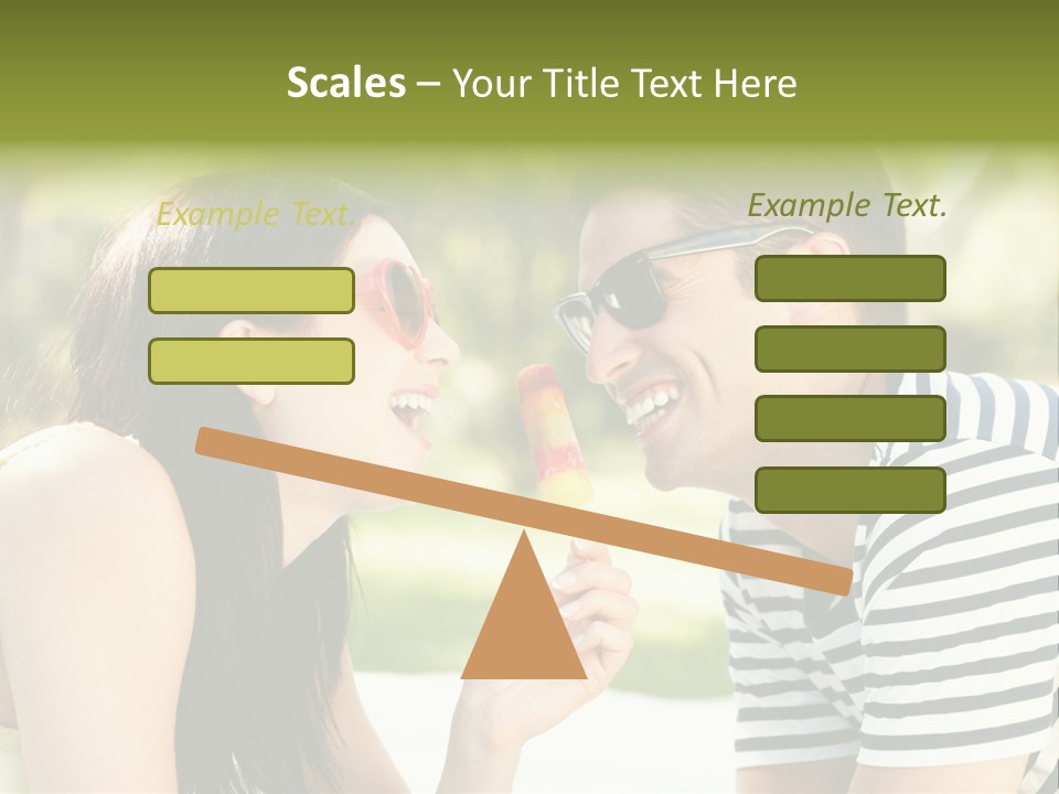 Happy Sunglasses Garden PowerPoint Template