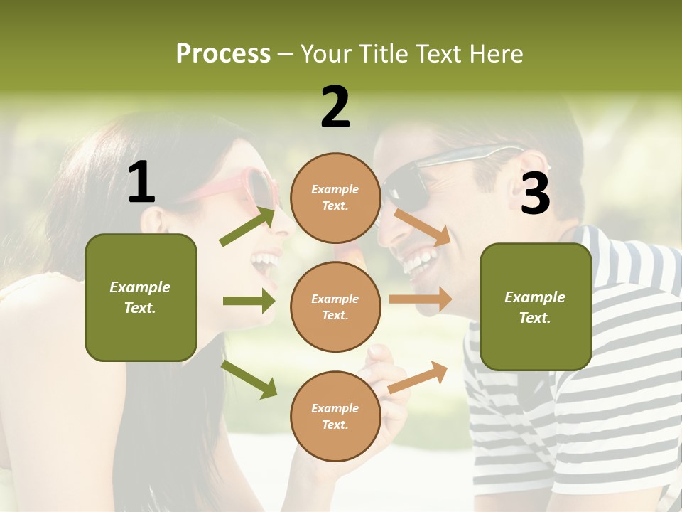 Happy Sunglasses Garden PowerPoint Template
