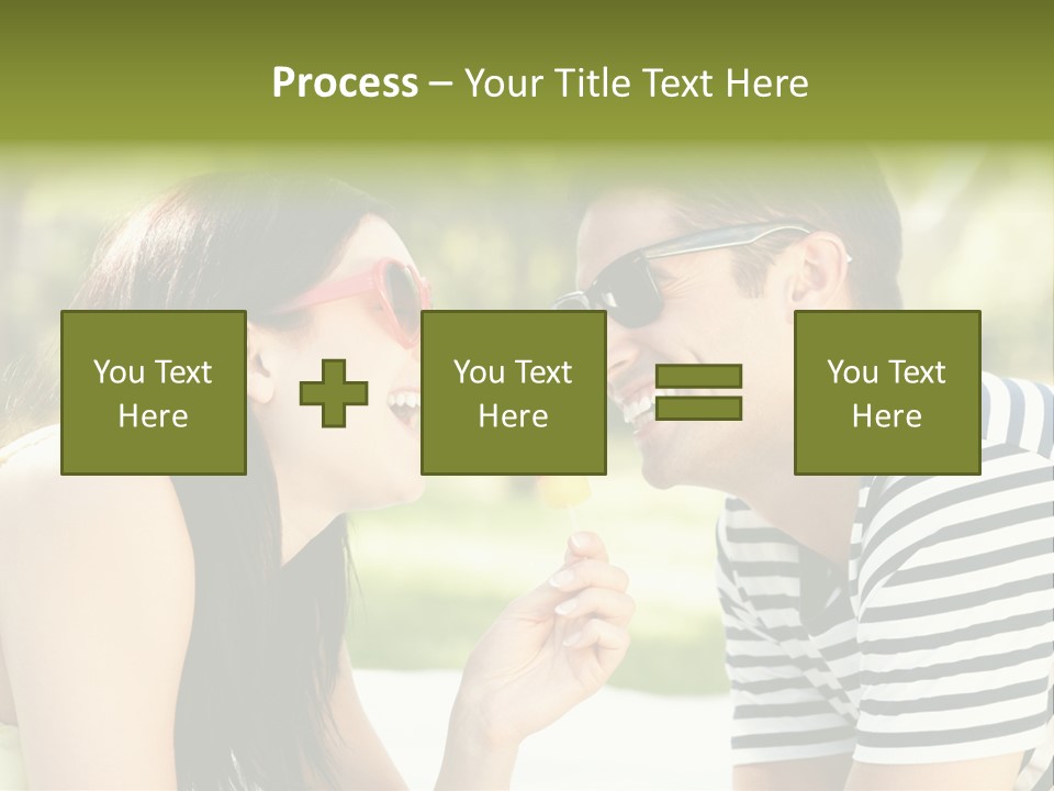 Happy Sunglasses Garden PowerPoint Template